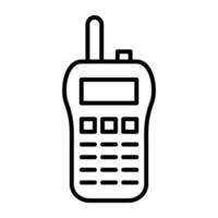 Walkie Talkie Line Icon vector