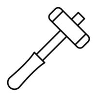 Medical Hammer Line Icon vector