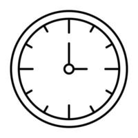 Clock Line Icon vector