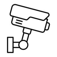 CCTV Line Icon vector
