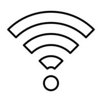 icono de línea wifi vector