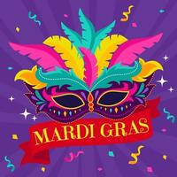 Mardi Gras Fun Mask vector