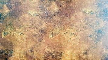 Empty brown sandstone countertop. Flat lay. Copy space. A unique pattern created by nature on the stone, close-up. Natural material for tiles, countertops, window sills and decorative pieces. photo