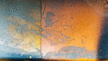 Fondo abstracto del resplandor amarillo dorado de la superficie del grunge naranja. textura de fondo amarillo abstracto. Fondo de metal viejo y oxidado.