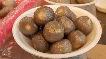 Songpyeon traditional korean sweet rice cake photo