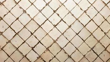 Tile wall. Old white tiles background. Ancient ceramic small square tiles for indoor and outdoor use with glossy and matte finish.