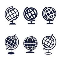 Globe Icon Vector Template Illustration Design