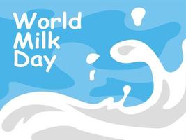 World milk day, milk background, milky vector