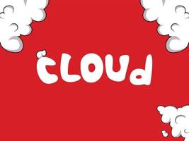 Cloud background, background concept, cloud in the sky, design template of cloud background vector