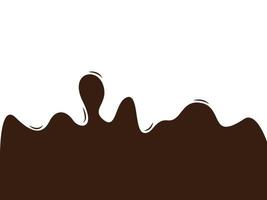 Chocolate background for design, Choco melted vector