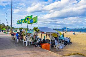 Flamengo Beach promenade people and tourism Rio de Janeiro Brazil. photo