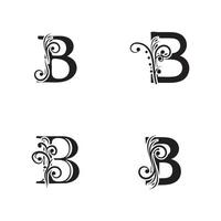 Diseño de icono de vector de plantilla de logotipo de letra b creativa