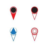 Diseño de ilustración de vector de logotipo de icono de punto de ubicación