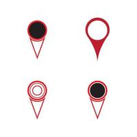 Diseño de ilustración de vector de logotipo de icono de punto de ubicación