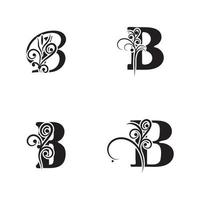 Diseño de icono de vector de plantilla de logotipo de letra b creativa