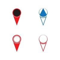 Location point icon logo vector illustration design