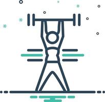 Vector mix icon for exercise