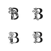 Diseño de icono de vector de plantilla de logotipo de letra b creativa