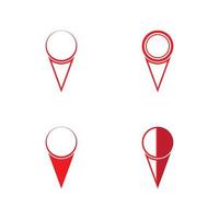 Location point icon logo vector illustration design