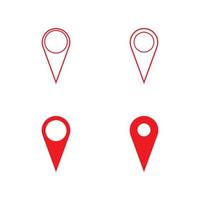 Location point icon logo vector illustration design