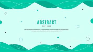 Abstract Green Wave Geometric Background Design. Good For Banner, Frame Or Presentation vector