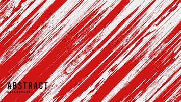 Abstract Diagonal Stripes Red Grunge Texture In White Background vector