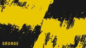 Fondo de diseño de textura grunge amarillo negro abstracto vector