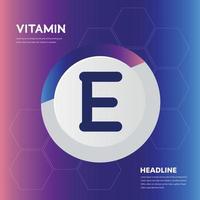 Vitamin E supplement icon collection set Vector illustration logo