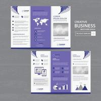 Tri fold Brochure Mock up Background abstract business Leaflet Flyer vector design presentation layout a4 size