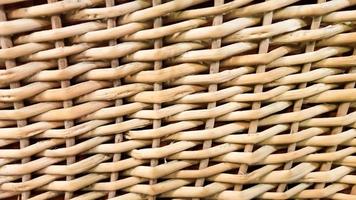 Traditional craft weaving. wicker surface for furniture material. Wicker furniture texture pattern. Close up image of surface texture for use as a background, hand weaving for furniture material photo