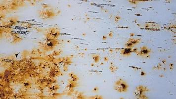 Dark shabby rusty metal texture background. Rusty metal surface with paint photo