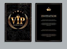 Abstract Luxury VIP Members Only Invitation Background Vector Illustration