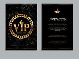 Abstract Luxury VIP Members Only Invitation Background Vector Illustration