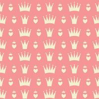 Princess Seamless Pattern Background vector