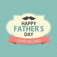 Happy Father Day Poster Card Background Vector Illustration