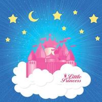 Little Princess Background Vector Illustration