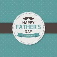 Happy Father Day Poster Card Background Vector Illustration