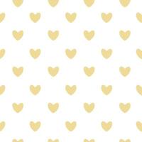 Happy Valentines Day Seamless Pattern Background with Heart. Vector Illustration