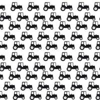 Ftat Tractor Seamless Pattern Background Vector Illustration