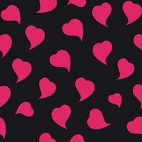 Happy Valentines Day Seamless Pattern Background with Heart. Vector Illustration