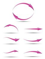 Abstract Vector Arrow Icon Template. Vector Illustration of Cursor Arrow