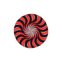 Black and White Abstract Psychedelic Art Background. Vector Illustration.
