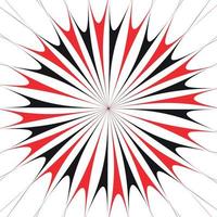 Black and White Abstract Psychedelic Art Background. Vector Illustration.