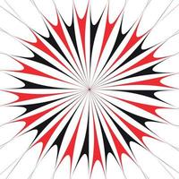 Black and White Abstract Psychedelic Art Background. Vector Illustration.