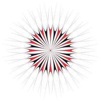 Black and White Abstract Psychedelic Art Background. Vector Illustration.
