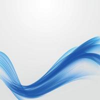 Abstract Blue Wave Background. Vector Illustration.
