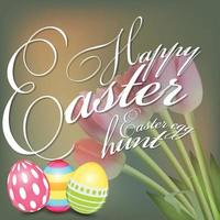 Happy Easter Spring Background Illustration vector