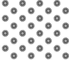 Black and White Abstract Psychedelic Art Background. Seamless Pattern. Vector Illustration.