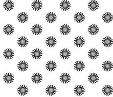 Black and White Abstract Psychedelic Art Background. Seamless Pattern. Vector Illustration.