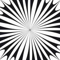 Black and White Abstract Psychedelic Art Background. Vector Illustration.